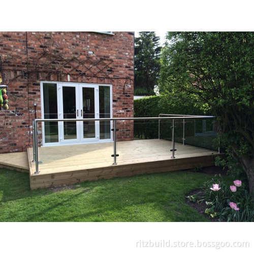 Glass Railing Professional Balustrade Tempered Glass Railing